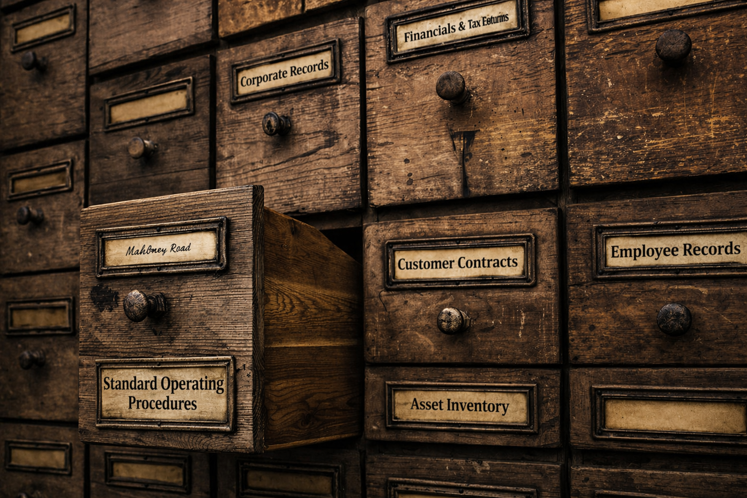 Due diligence document vault checklist
