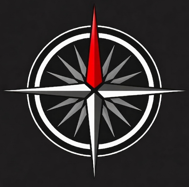 Mahoney Road compass logo